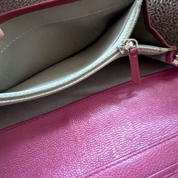 Authentic Chanel Lambskin Red Flap Wallet WOC Bag - Picture 8 of 12